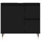 vidaXL Armadietto da Bagno Nero 65x33x60 cm in Legno Multistrato vidaXL Armadietto da Bagno Nero 65x33x60 cm in Legno Multistrato