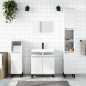 vidaXL Mobile da Bagno Bianco 58x33x60 cm in Legno Multistrato