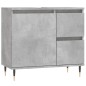 Armadietto da Bagno Grigio Cemento 65x33x60cm Legno Multistrato Armadietto da Bagno Grigio Cemento 65x33x60cm Legno Multistrato