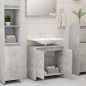 Armadio da Bagno Grigio Cemento 60x33x61 cm in Truciolato Armadio da Bagno Grigio Cemento 60x33x61 cm in Truciolato