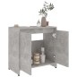 Armadio da Bagno Grigio Cemento 60x33x61 cm in Truciolato Armadio da Bagno Grigio Cemento 60x33x61 cm in Truciolato
