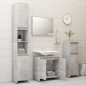 Armadio da Bagno Grigio Cemento 60x33x61 cm in Truciolato Armadio da Bagno Grigio Cemento 60x33x61 cm in Truciolato