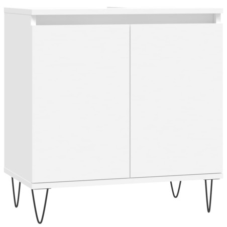 Mobile da Bagno Bianco 58x33x60 cm in Legno Multistrato