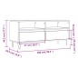Mobile Porta TV Bianco 100x34,5x44,5 cm in Legno Multistrato Mobile Porta TV Bianco 100x34,5x44,5 cm in Legno Multistrato