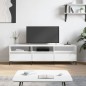 Mobile Porta TV Bianco 150x30x44,5 cm in Legno Multistrato Mobile Porta TV Bianco 150x30x44,5 cm in Legno Multistrato