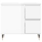 Armadietto Bagno Bianco Lucido 65x33x60cm in Legno Multistrato