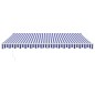 Tenda Sole Retrattile Blu e Bianca 4,5x3 m Tessuto e Alluminio Tenda Sole Retrattile Blu e Bianca 4,5x3 m Tessuto e Alluminio