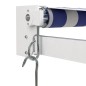 Tenda Sole Retrattile Blu e Bianca 4,5x3 m Tessuto e Alluminio Tenda Sole Retrattile Blu e Bianca 4,5x3 m Tessuto e Alluminio