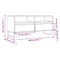 Mobile TV Rovere Fumo 100x34,5x44,5 cm in Legno Multistrato Mobile TV Rovere Fumo 100x34,5x44,5 cm in Legno Multistrato