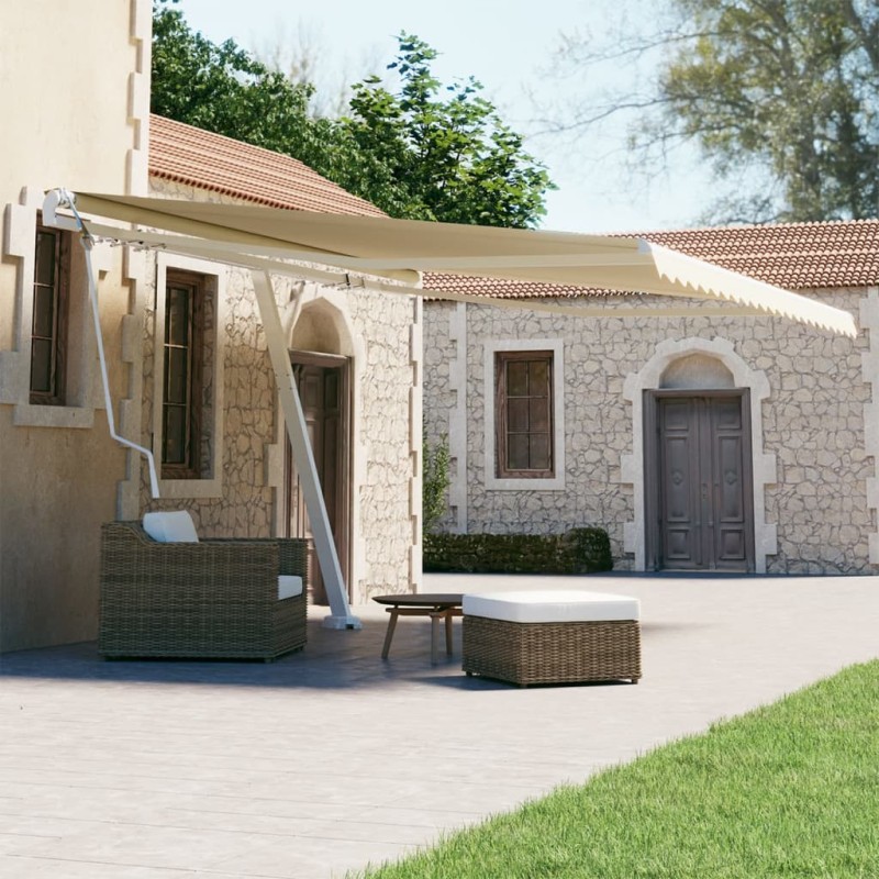 Tenda da Sole Automatica Autoportante 450x300 cm Crema Tenda da Sole Automatica Autoportante 450x300 cm Crema
