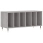 Mobile Porta Dischi Grigio Sonoma 100x38x48cm Legno Multistrato