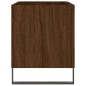 Mobile Porta Dischi Rovere Marrone 74,5x38x48 Legno Multistrato