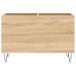 Mobile Porta Dischi Rovere Sonoma 74,5x38x48 Legno Multistrato