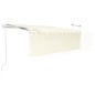 Tenda Retrattile Automatica con Parasole 4,5x3 m Crema Tenda Retrattile Automatica con Parasole 4,5x3 m Crema