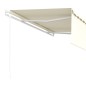 Tenda Retrattile Automatica con Parasole 4,5x3 m Crema Tenda Retrattile Automatica con Parasole 4,5x3 m Crema