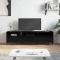 Mobile Porta TV Nero 150x30x44,5 cm in Legno Multistrato Mobile Porta TV Nero 150x30x44,5 cm in Legno Multistrato