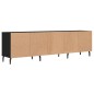 Mobile Porta TV Nero 150x30x44,5 cm in Legno Multistrato Mobile Porta TV Nero 150x30x44,5 cm in Legno Multistrato
