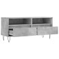 Mobile per TV Grigio Cemento 100x34,5x44,5 cm Legno Multistrato Mobile per TV Grigio Cemento 100x34,5x44,5 cm Legno Multistrato