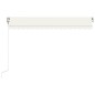 Tenda da Sole Retrattile Automatica 450x300 cm Crema Tenda da Sole Retrattile Automatica 450x300 cm Crema