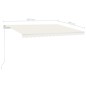 Tenda da Sole Retrattile Automatica 450x300 cm Crema Tenda da Sole Retrattile Automatica 450x300 cm Crema