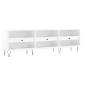 Mobile Porta TV Bianco Lucido 150x30x44,5 cm Legno Multistrato Mobile Porta TV Bianco Lucido 150x30x44,5 cm Legno Multistrato