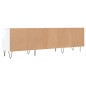 Mobile Porta TV Bianco Lucido 150x30x44,5 cm Legno Multistrato Mobile Porta TV Bianco Lucido 150x30x44,5 cm Legno Multistrato