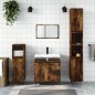 Armadietto Bagno Rovere Fumo 65x33x60 cm in Legno Multistrato Armadietto Bagno Rovere Fumo 65x33x60 cm in Legno Multistrato