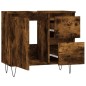 Armadietto Bagno Rovere Fumo 65x33x60 cm in Legno Multistrato Armadietto Bagno Rovere Fumo 65x33x60 cm in Legno Multistrato