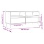 Mobile Porta TV Bianco 100x34,5x44,5 cm in Legno Multistrato Mobile Porta TV Bianco 100x34,5x44,5 cm in Legno Multistrato