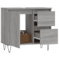 Armadietto Bagno Grigio Sonoma 65x33x60 cm in Legno Multistrato Armadietto Bagno Grigio Sonoma 65x33x60 cm in Legno Multistrato