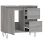 Armadietto Bagno Grigio Sonoma 65x33x60 cm in Legno Multistrato Armadietto Bagno Grigio Sonoma 65x33x60 cm in Legno Multistrato