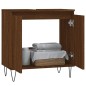 vidaXL Armadietto Bagno Rovere Marrone 58x33x60cm in Legno Multistrato vidaXL Armadietto Bagno Rovere Marrone 58x33x60cm in Legno Multistrato
