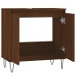 vidaXL Armadietto Bagno Rovere Marrone 58x33x60cm in Legno Multistrato vidaXL Armadietto Bagno Rovere Marrone 58x33x60cm in Legno Multistrato