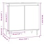 vidaXL Armadietto Bagno Rovere Marrone 58x33x60cm in Legno Multistrato vidaXL Armadietto Bagno Rovere Marrone 58x33x60cm in Legno Multistrato