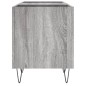 Mobile Porta Dischi Grigio Sonoma 121x38x48cm Legno Multistrato
