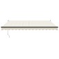 Tenda da Sole Retrattile Crema 4,5x3 m in Tessuto e Alluminio Tenda da Sole Retrattile Crema 4,5x3 m in Tessuto e Alluminio