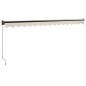 Tenda da Sole Retrattile Crema 4,5x3 m in Tessuto e Alluminio Tenda da Sole Retrattile Crema 4,5x3 m in Tessuto e Alluminio