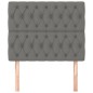 Testiere 2 pz Grigio Scuro 100x7x78/88 cm in Tessuto Testiere 2 pz Grigio Scuro 100x7x78/88 cm in Tessuto