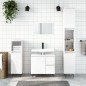 Armadietto Bagno Bianco Lucido 65x33x60cm in Legno Multistrato Armadietto Bagno Bianco Lucido 65x33x60cm in Legno Multistrato