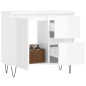 Armadietto Bagno Bianco Lucido 65x33x60cm in Legno Multistrato Armadietto Bagno Bianco Lucido 65x33x60cm in Legno Multistrato