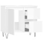 Armadietto Bagno Bianco Lucido 65x33x60cm in Legno Multistrato Armadietto Bagno Bianco Lucido 65x33x60cm in Legno Multistrato