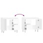 Armadietto Bagno Bianco Lucido 65x33x60cm in Legno Multistrato Armadietto Bagno Bianco Lucido 65x33x60cm in Legno Multistrato