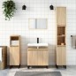 Armadietto da Bagno Rovere Sonoma 30x30x190cm Legno Multistrato Armadietto da Bagno Rovere Sonoma 30x30x190cm Legno Multistrato