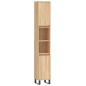 Armadietto da Bagno Rovere Sonoma 30x30x190cm Legno Multistrato Armadietto da Bagno Rovere Sonoma 30x30x190cm Legno Multistrato