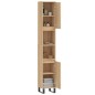 Armadietto da Bagno Rovere Sonoma 30x30x190cm Legno Multistrato Armadietto da Bagno Rovere Sonoma 30x30x190cm Legno Multistrato