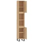 Armadietto da Bagno Rovere Sonoma 30x30x190cm Legno Multistrato Armadietto da Bagno Rovere Sonoma 30x30x190cm Legno Multistrato