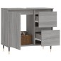 Armadietto Bagno Grigio Sonoma 65x33x60 cm in Legno Multistrato Armadietto Bagno Grigio Sonoma 65x33x60 cm in Legno Multistrato