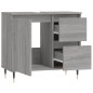 Armadietto Bagno Grigio Sonoma 65x33x60 cm in Legno Multistrato Armadietto Bagno Grigio Sonoma 65x33x60 cm in Legno Multistrato