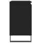 Mobile da Bagno Nero 58x33x60 cm in Legno Multistrato Mobile da Bagno Nero 58x33x60 cm in Legno Multistrato