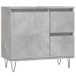 Armadietto da Bagno Grigio Cemento 65x33x60cm Legno Multistrato Armadietto da Bagno Grigio Cemento 65x33x60cm Legno Multistrato
